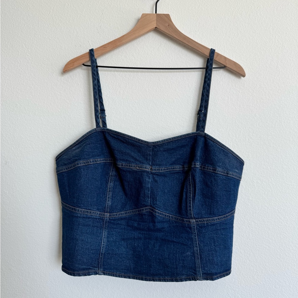 Universal Thread Dark Blue Denim Tank Top Size XXL